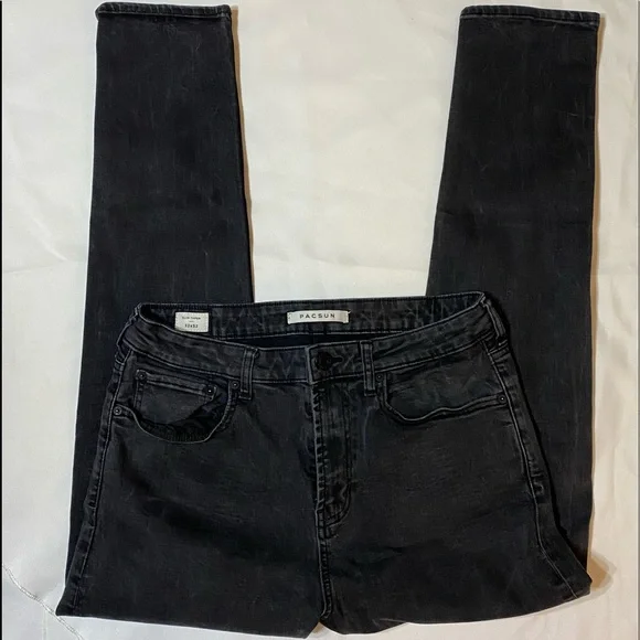 PACSUN SKINNY TAPERED JEANS
Men’s 32 x 32
Faded Black
Excellent condition - Picture 1 of 5